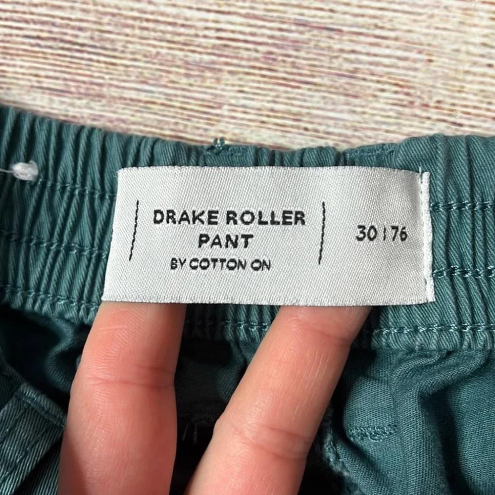 Cotton On Drake Roller Pant in Teal - Picture 4 of 9